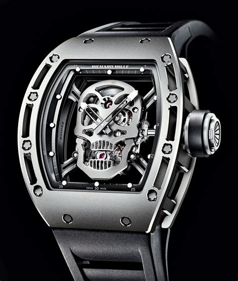 richard mille skull watch replica price|richard mille 052 tourbillon skull.